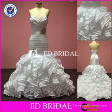 Real Picture OEM Factory Sweetheart Ruffle Beaded Aliexpress Wedding Dresses